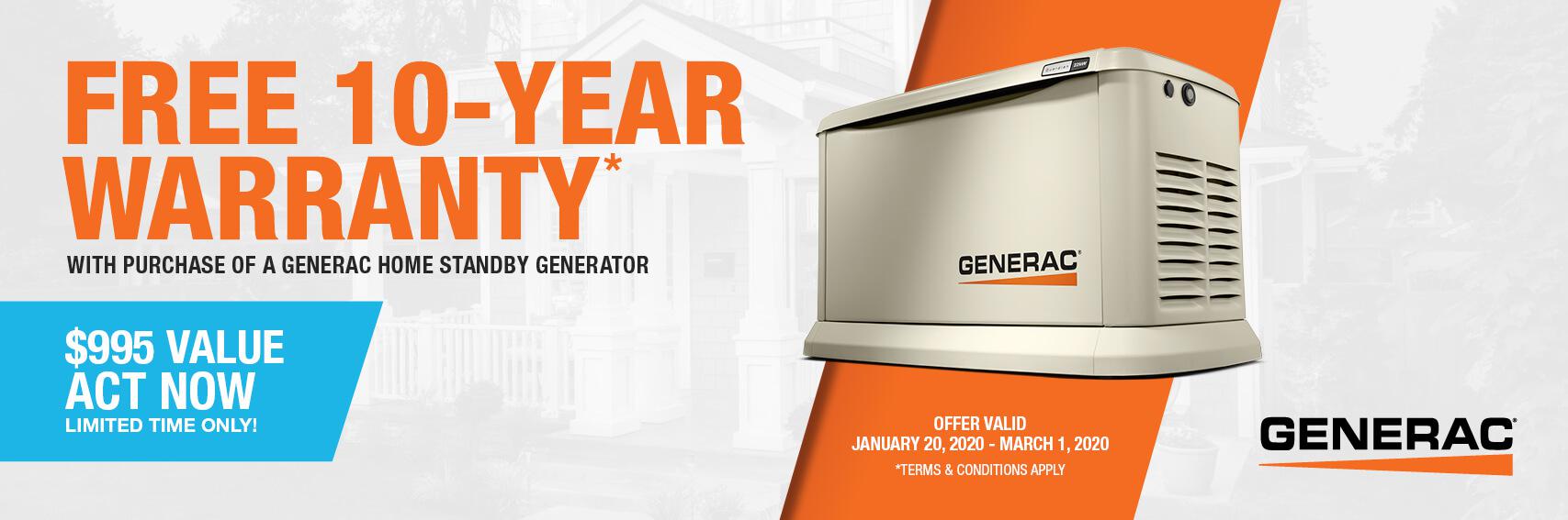 Homestandby Generator Deal | Warranty Offer | Generac Dealer | Ashland, VA